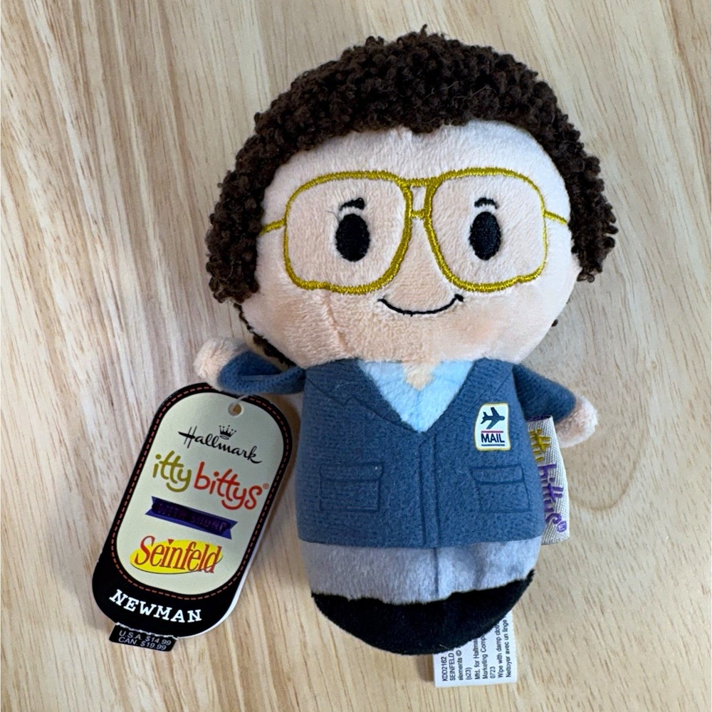 Hallmark itty bittys Seinfeld Newman Mini 6in Plush KDD2162 NWT